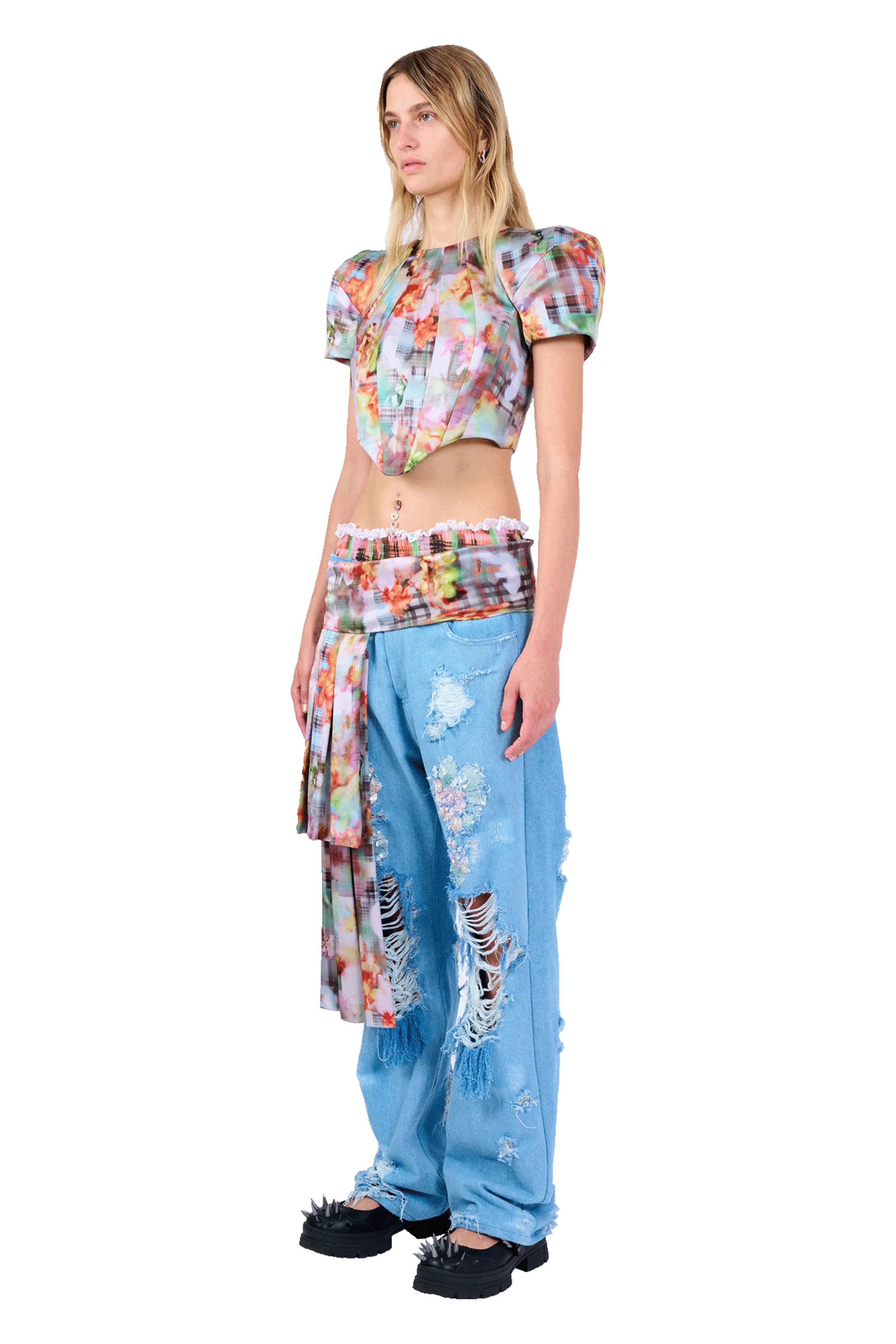 GARDEN BLUR AVA CORSET