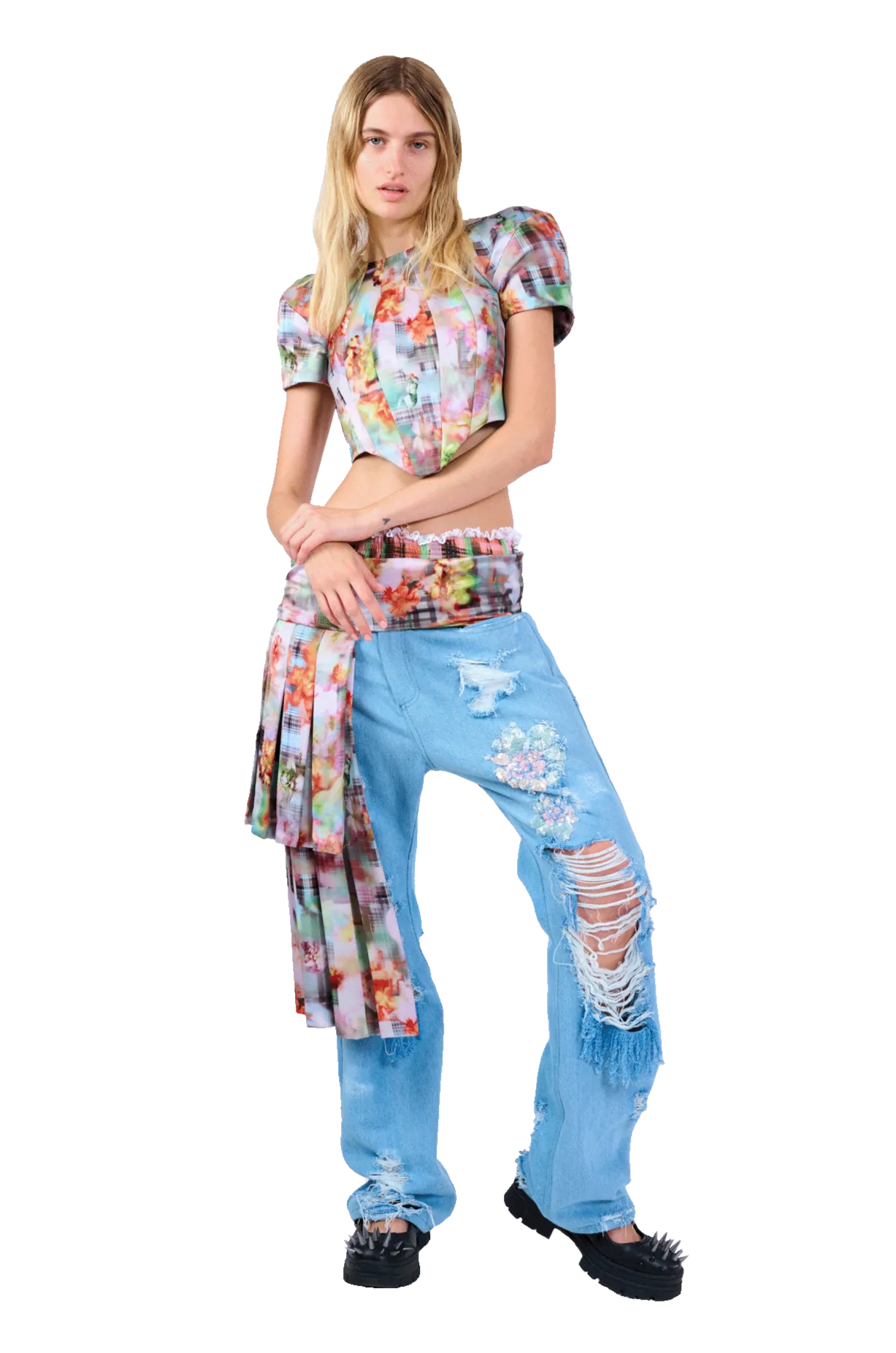GARDEN BLUR AVA CORSET