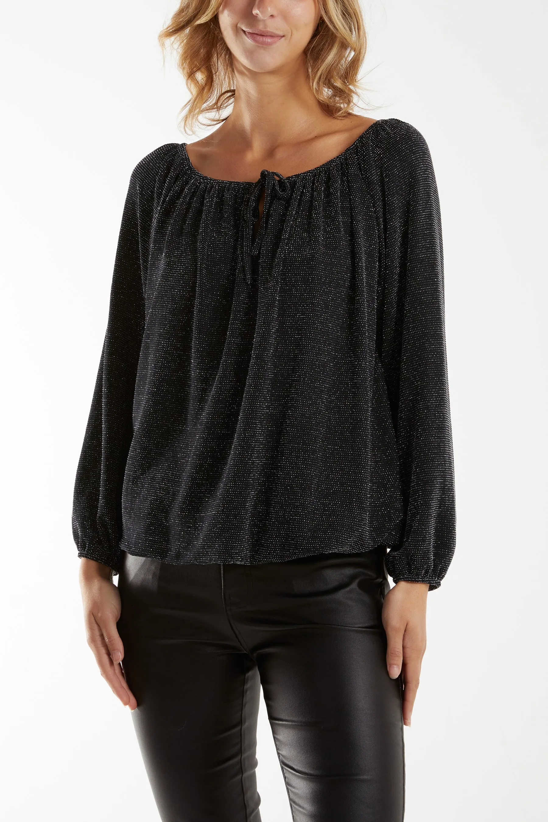 Glitter Bow Blouse