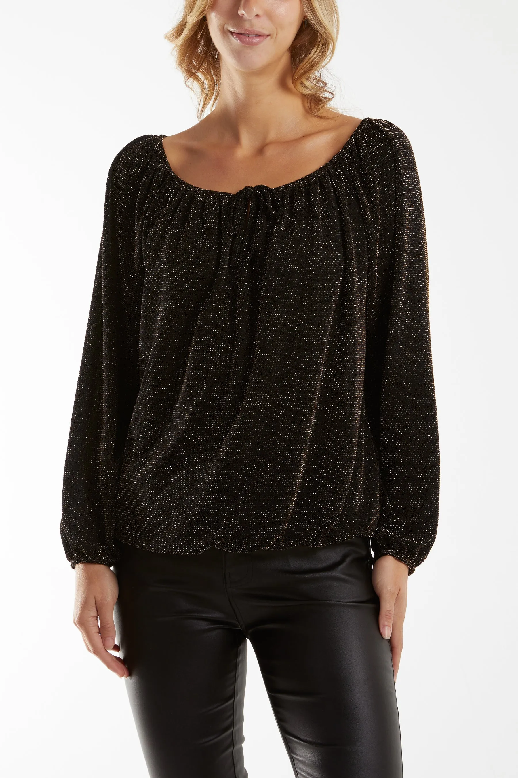 Glitter Bow Blouse