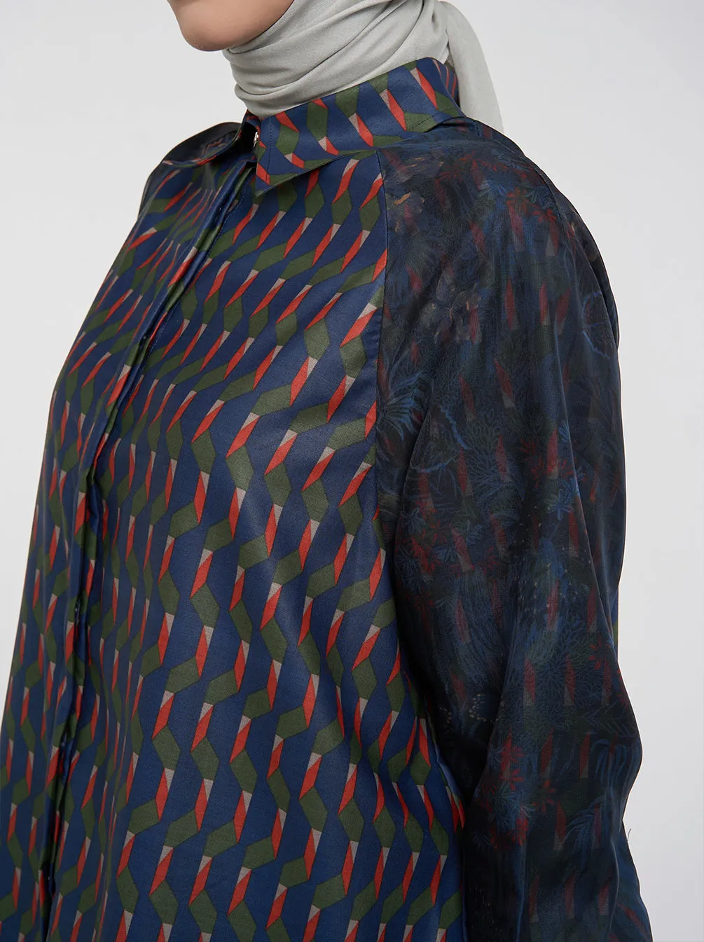 GRETA RAGLAN TOP AUTUMN BLUE