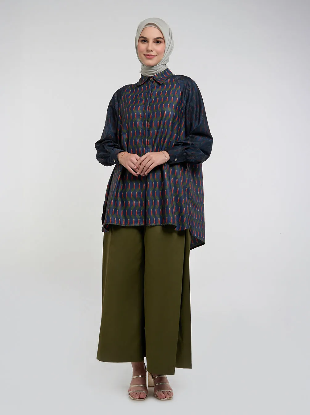 GRETA RAGLAN TOP AUTUMN BLUE