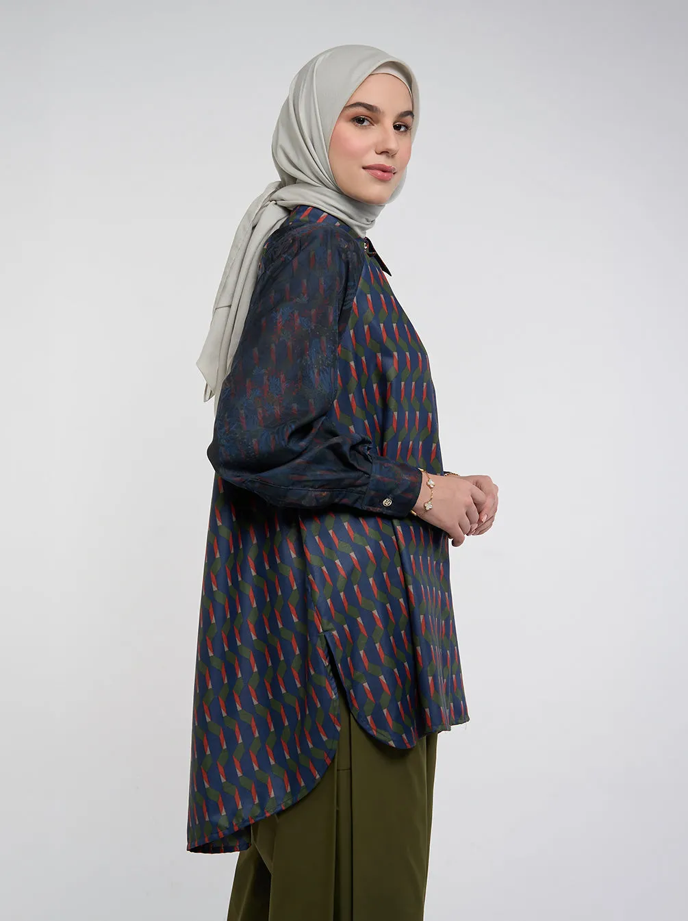 GRETA RAGLAN TOP AUTUMN BLUE
