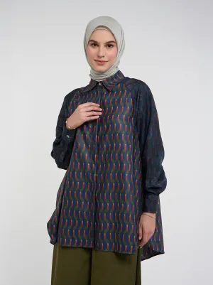 GRETA RAGLAN TOP AUTUMN BLUE