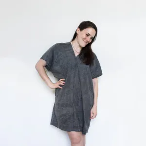 Grey Acid V Dress