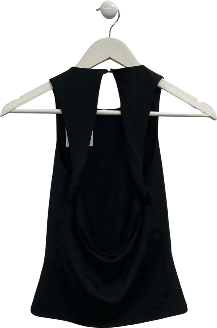 Guess Black Cut Out Back Top UK XS