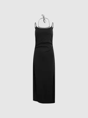 Halter Neck A-Line Dresses