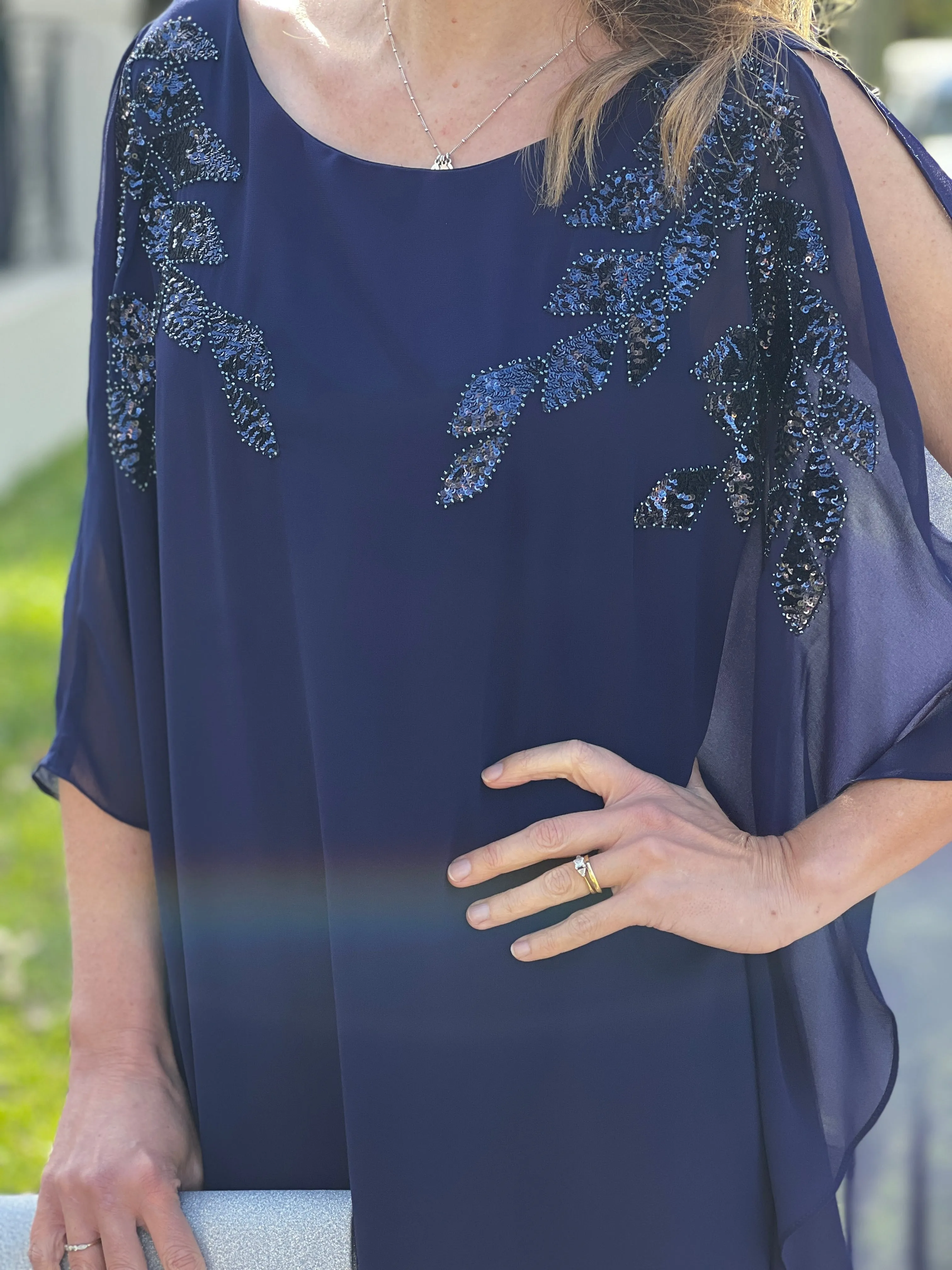 Harlow Navy Evening Dress