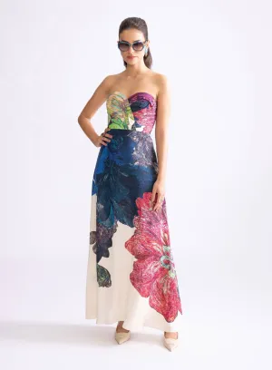 Hazel a-line printed dress