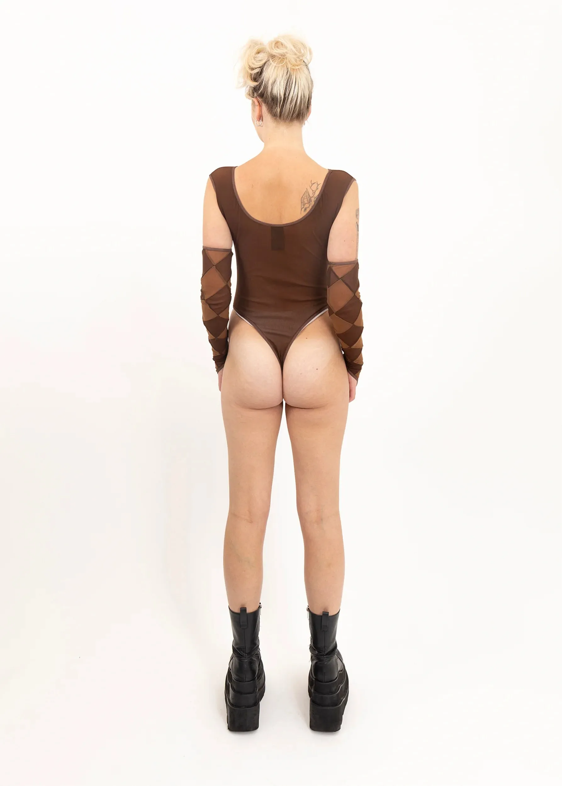 Heart cut out leotard
