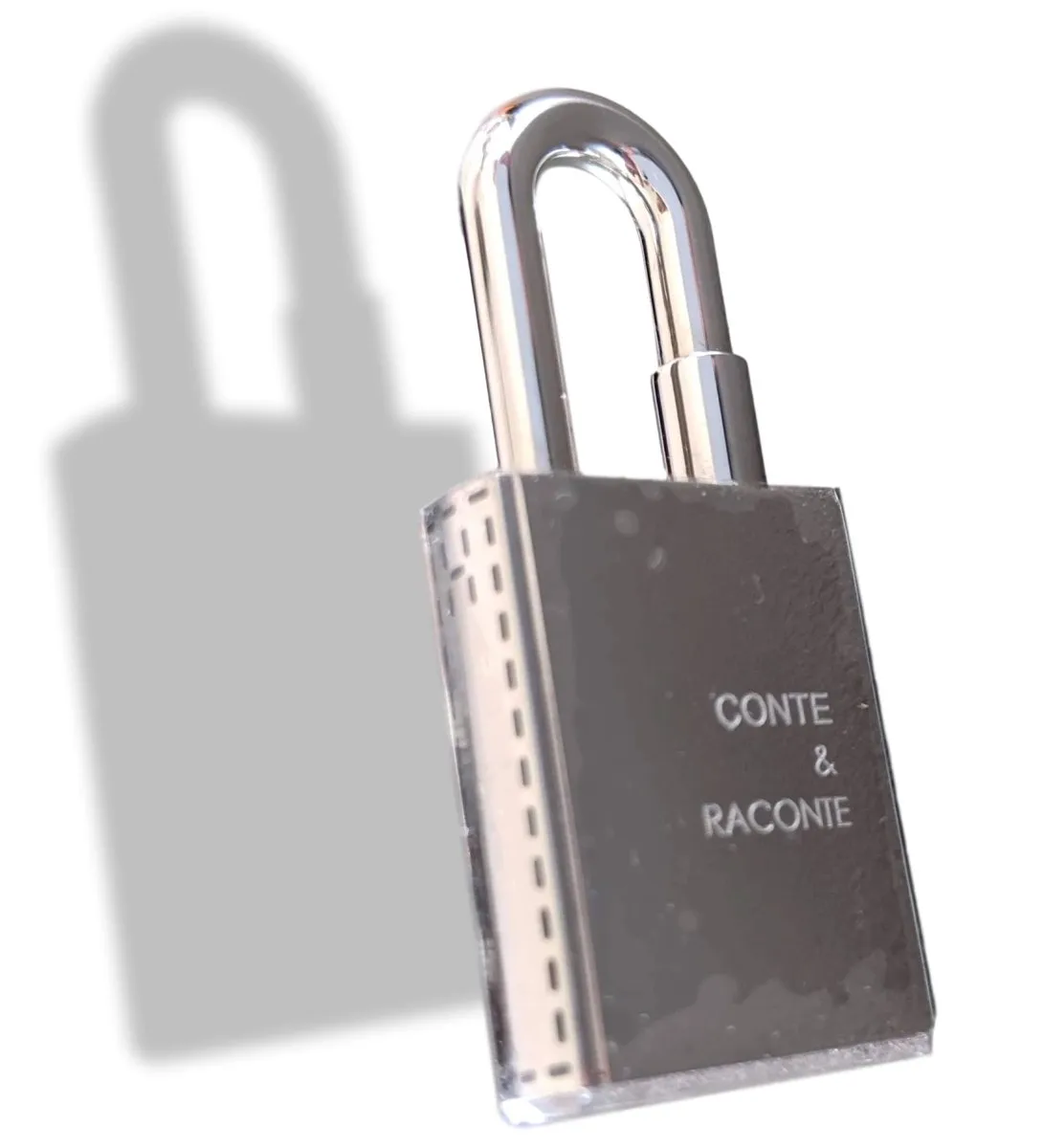 Hermes Silvered CONTE ET RACONTE Cadenas Lock Charm Brand New in Sealed Box!