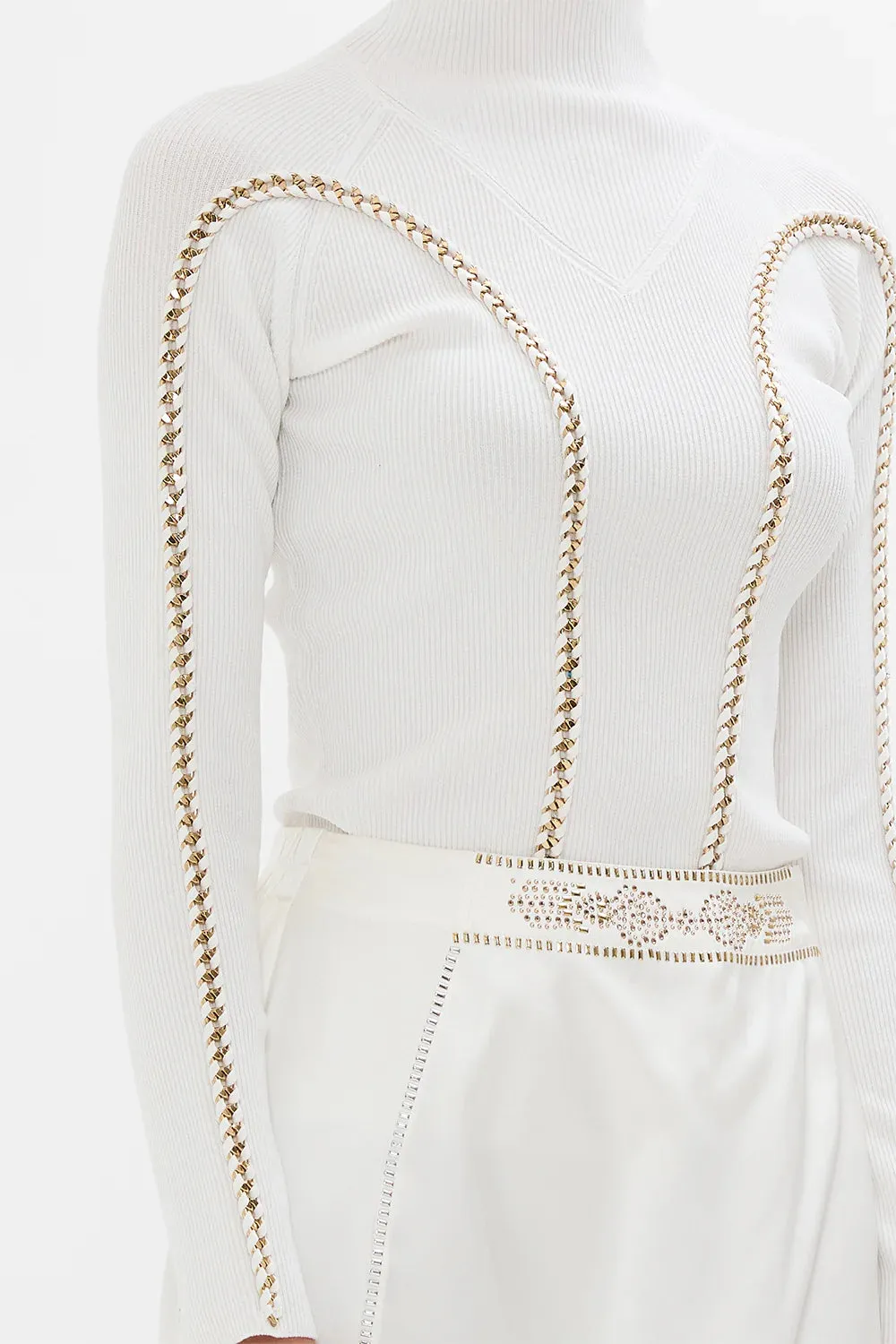 High Neck Knit Top - Valley Of The Queens