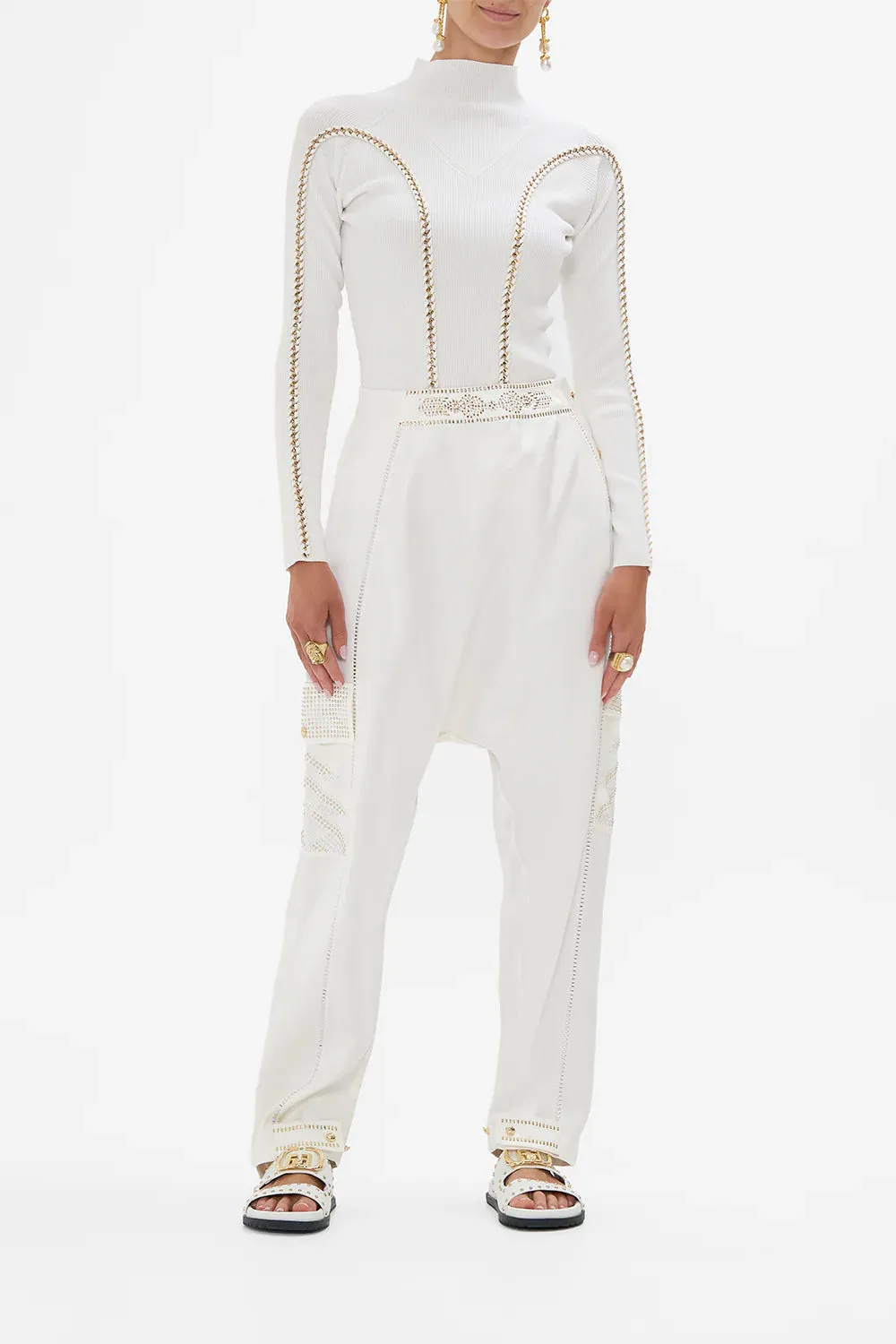 High Neck Knit Top - Valley Of The Queens