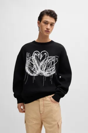 HUGO Sweaters Oversize Fit in Syenthetic - NEHIR_LB 10264126 01-50525345