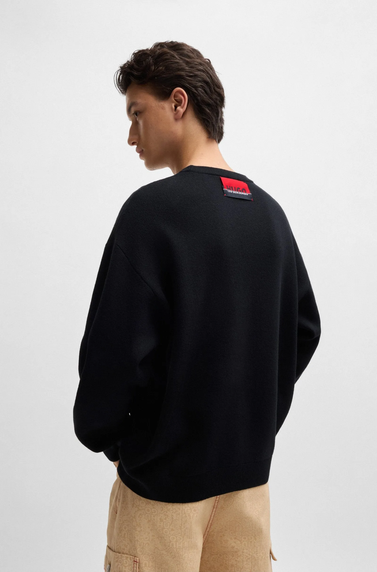 HUGO Sweaters Oversize Fit in Syenthetic - NEHIR_LB 10264126 01-50525345