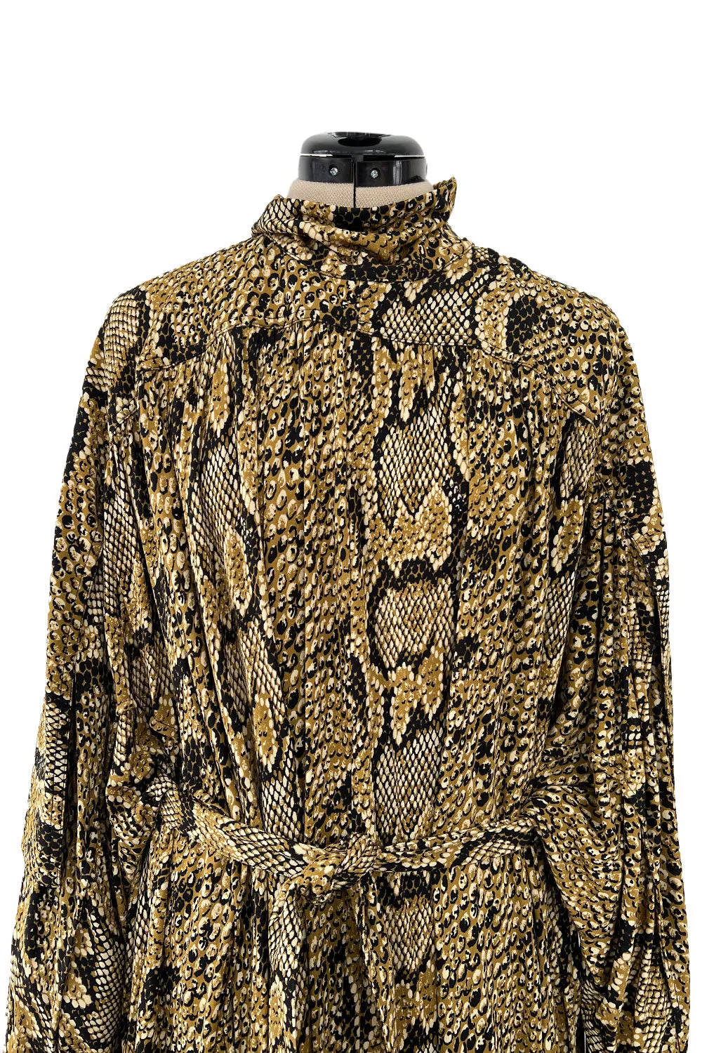 Iconic Pre-Fall 2018 Celine by Pheobe Philo Snake Print 'Boa" Jersey Dress
