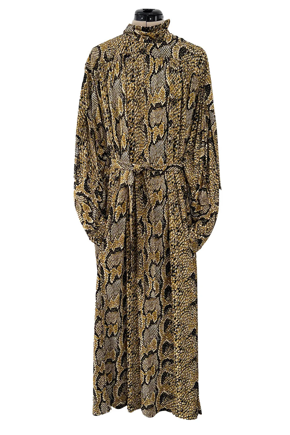 Iconic Pre-Fall 2018 Celine by Pheobe Philo Snake Print 'Boa" Jersey Dress