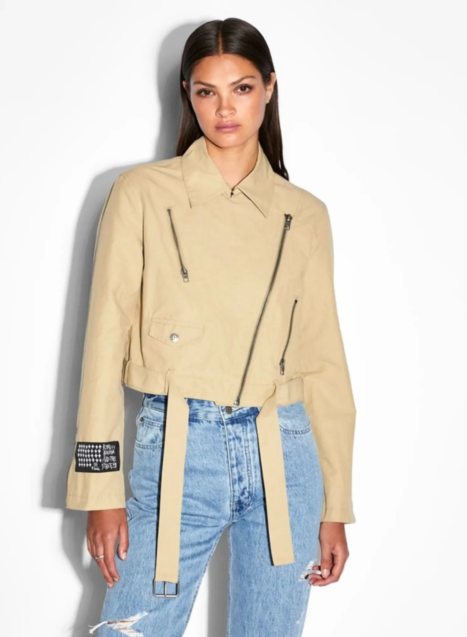 Incognito Biker/Trench in Khaki