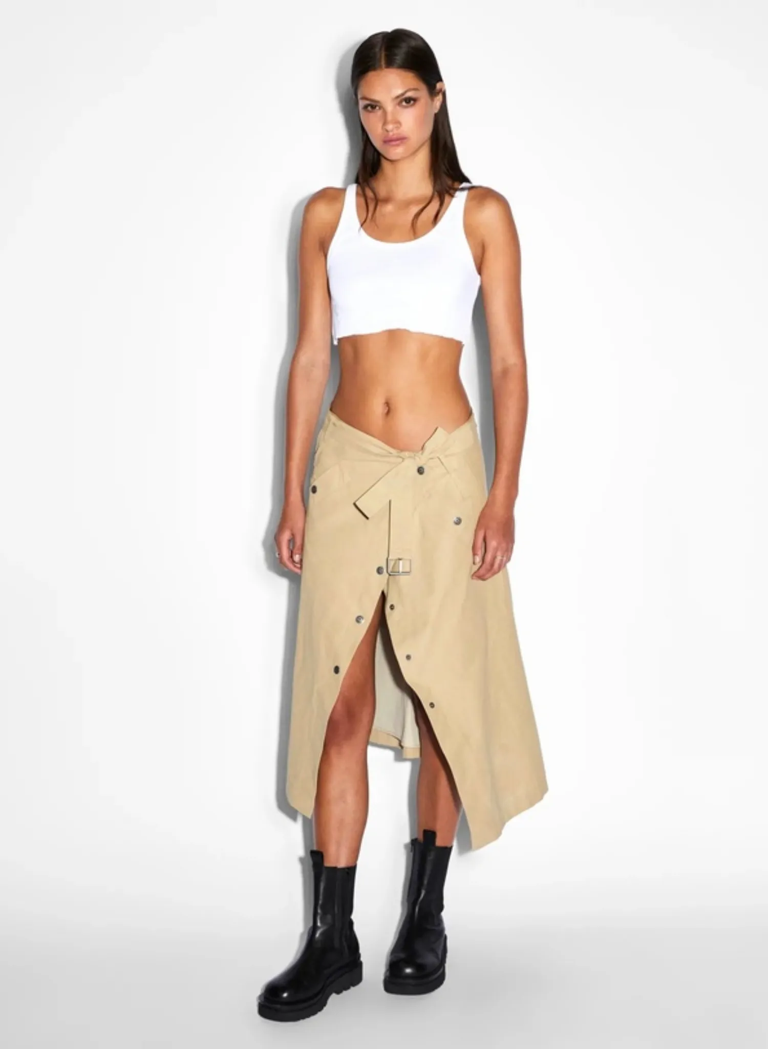 Incognito Biker/Trench in Khaki