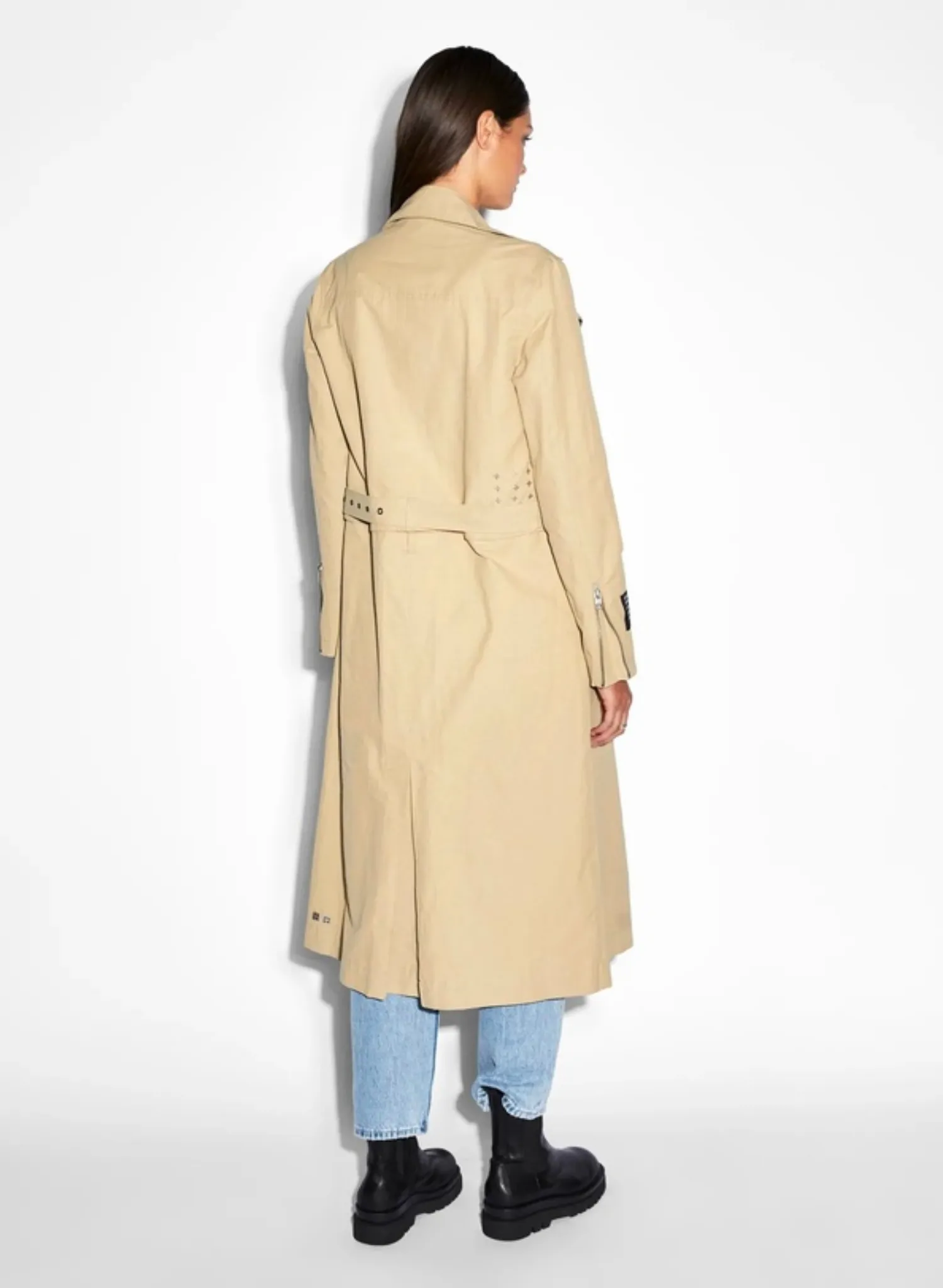 Incognito Biker/Trench in Khaki