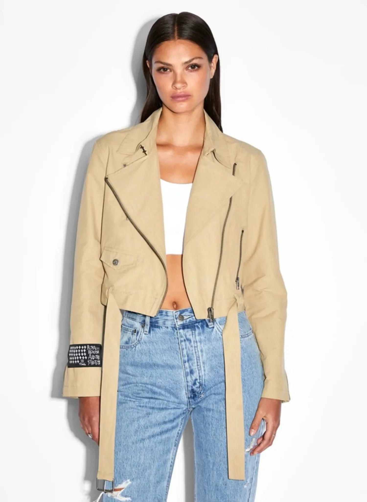 Incognito Biker/Trench in Khaki