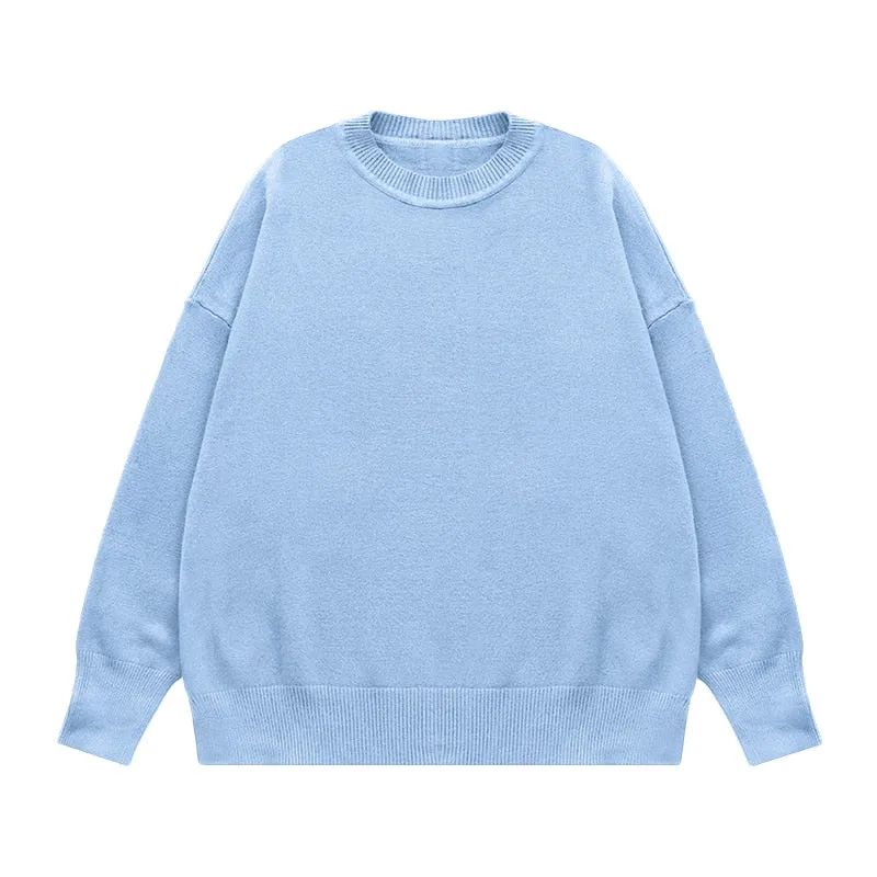 INFLATION Oversized Round Neck Knit Sweaters