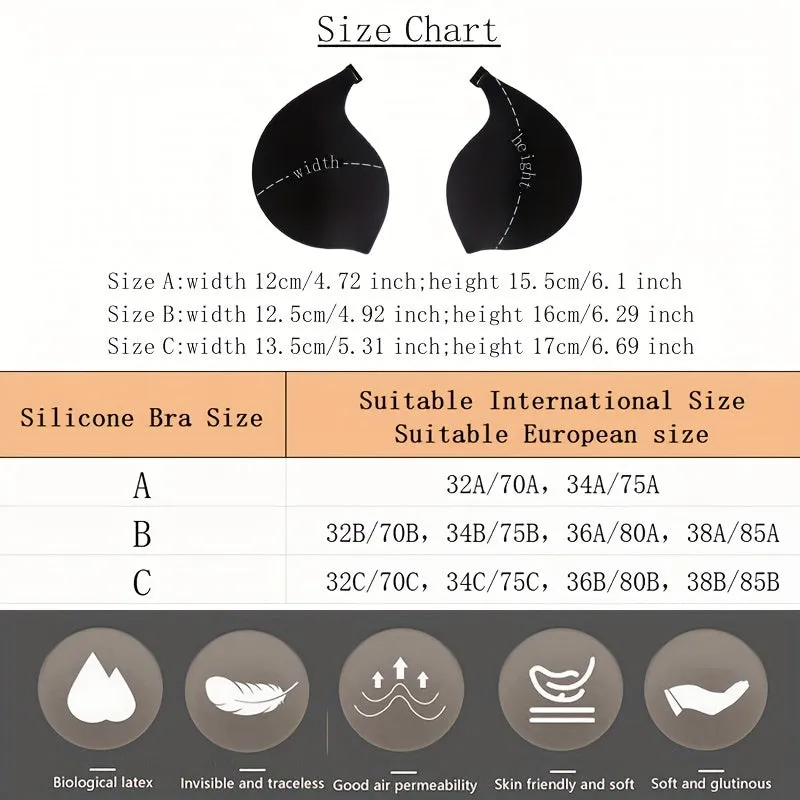 Invisible Lift-Up Breast Stickers for Women - Non-Slip, Reusable, Ideal for Weddings & Everyday
