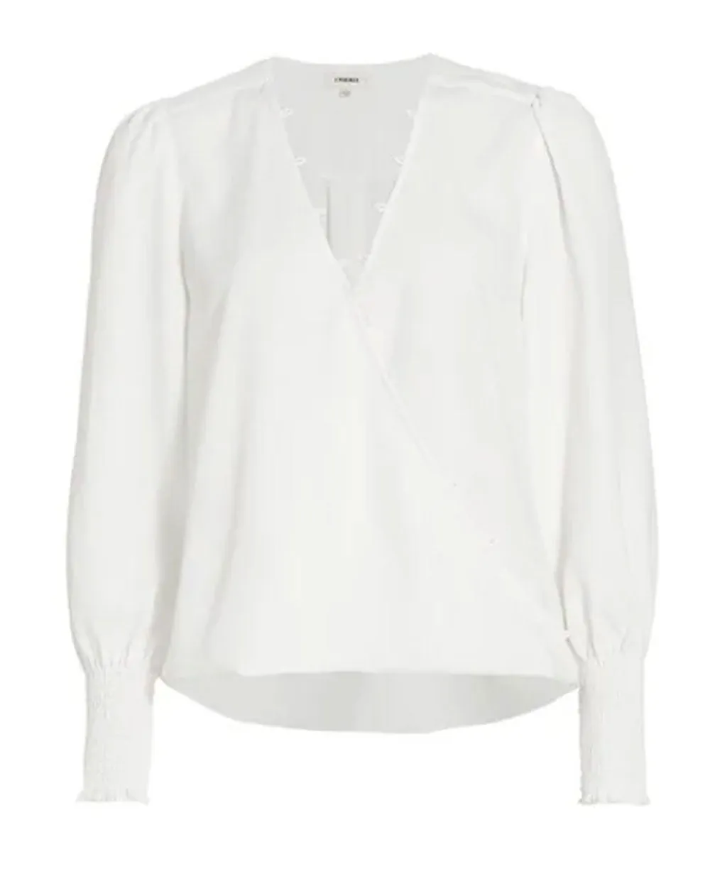 Ivory Enzo Crossfront Blouse
