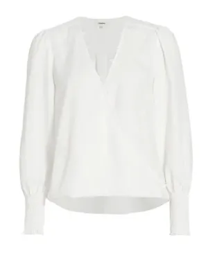 Ivory Enzo Crossfront Blouse