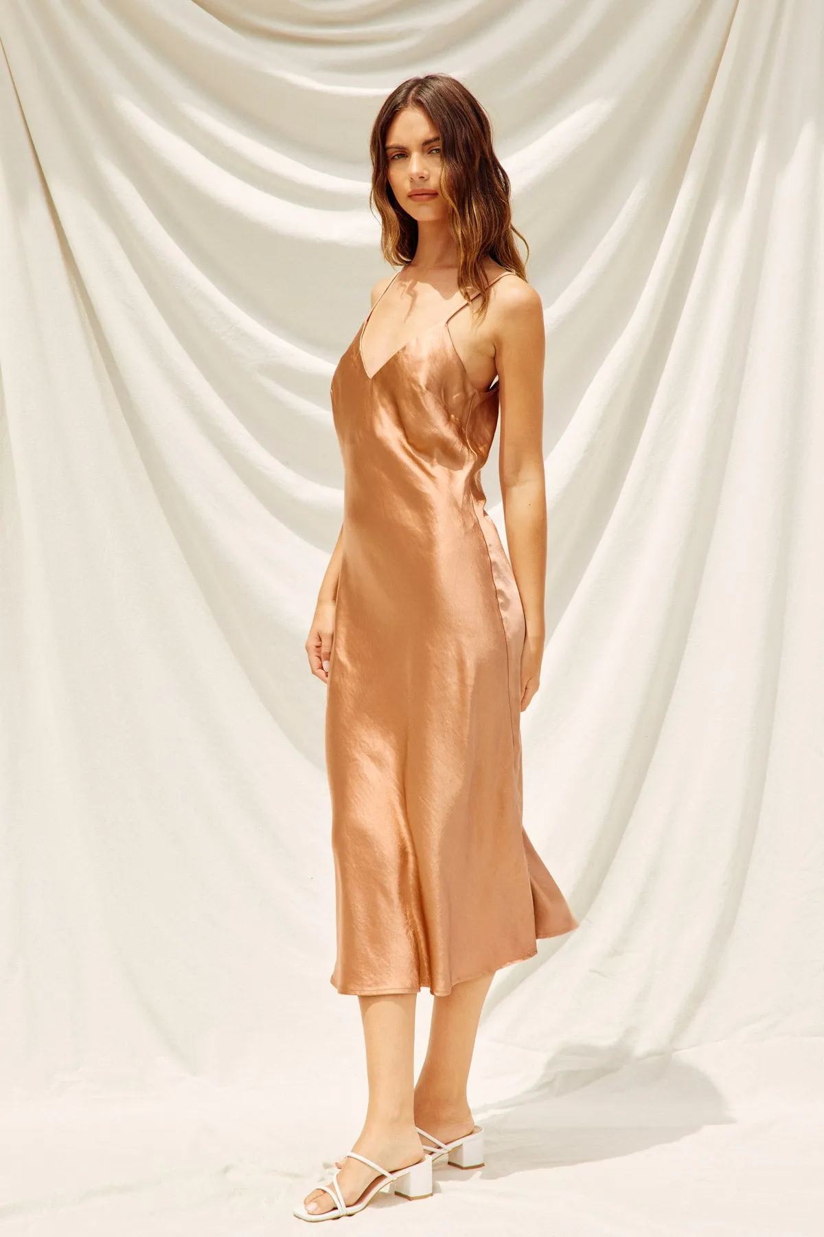 Jamie Satin Slip Dress