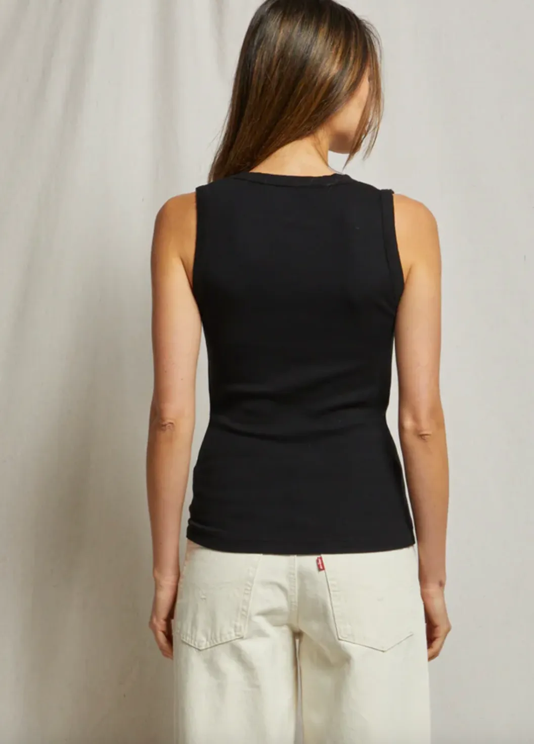 Jordan U-Neck Ribbed Tank