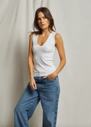 Jordan U-Neck Ribbed Tank