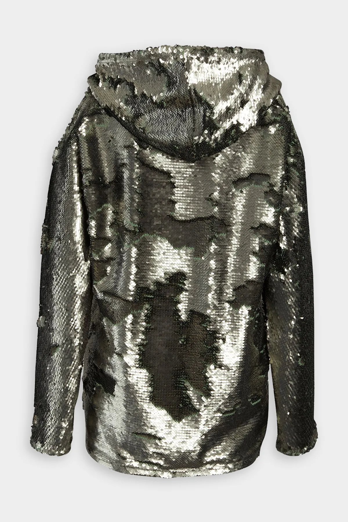 Juno Cut-Out Shoulders Hoodie in Olive