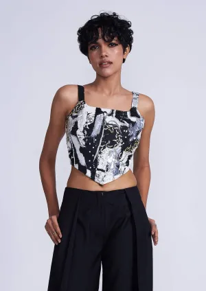 Kafka embroidered corset