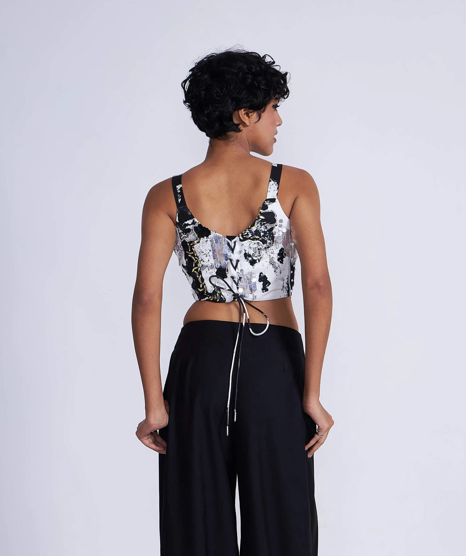 Kafka embroidered corset