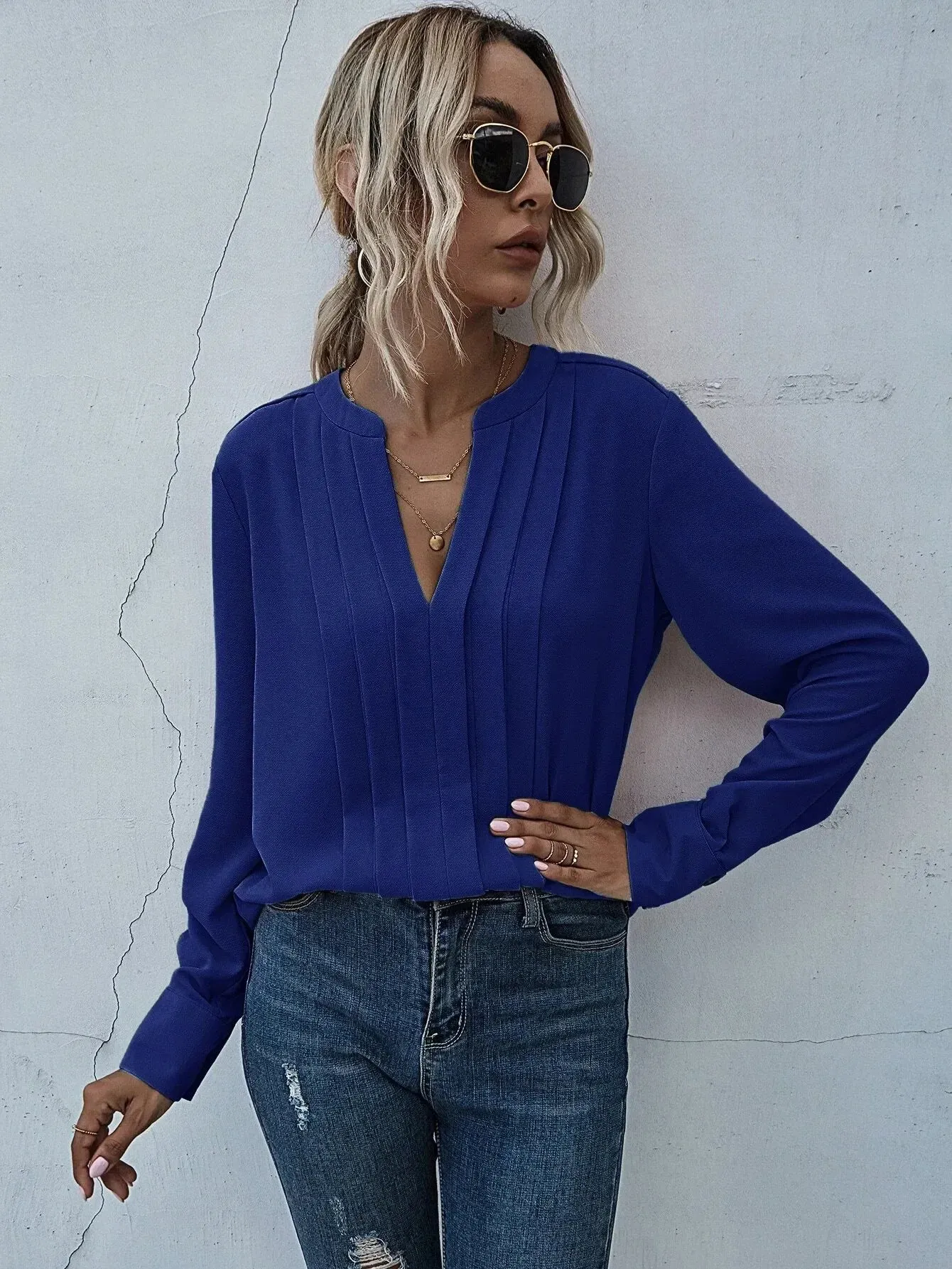 Karina | Elegant Longsleeve Blouse