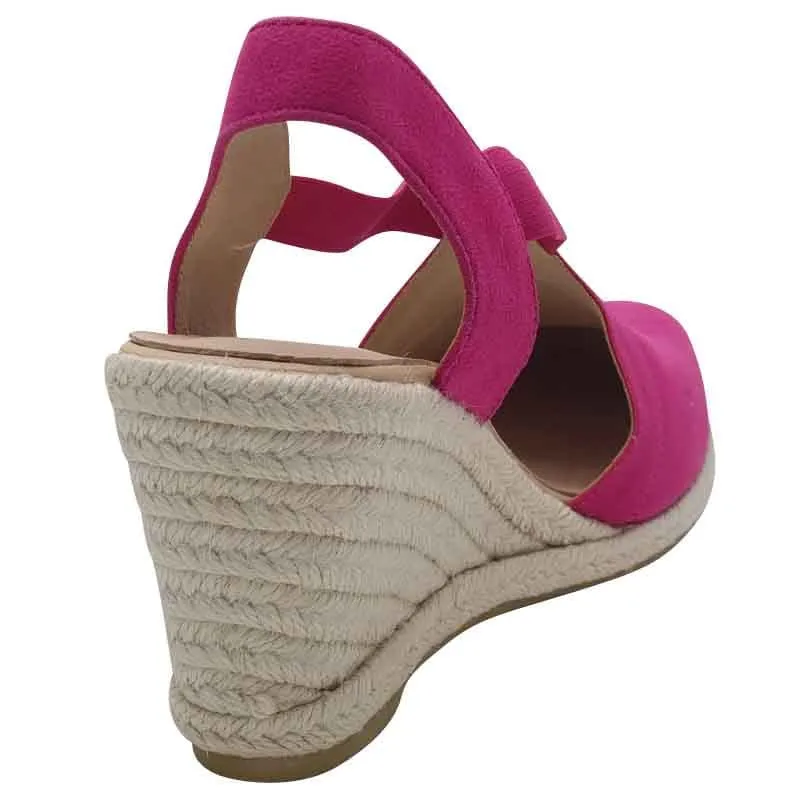 Kate Appleby Hot Pink Wedge Sandal - Llandian
