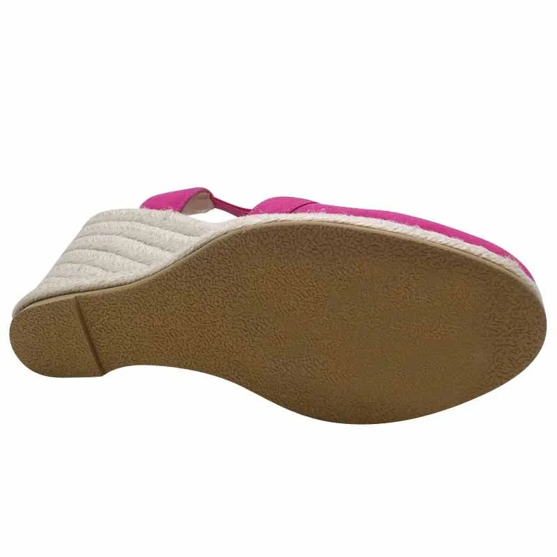 Kate Appleby Hot Pink Wedge Sandal - Llandian