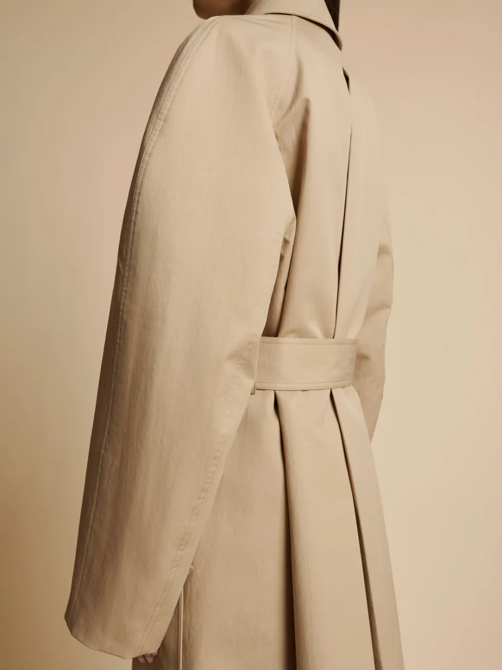 Khaite The Roth Trench Coat Beige
