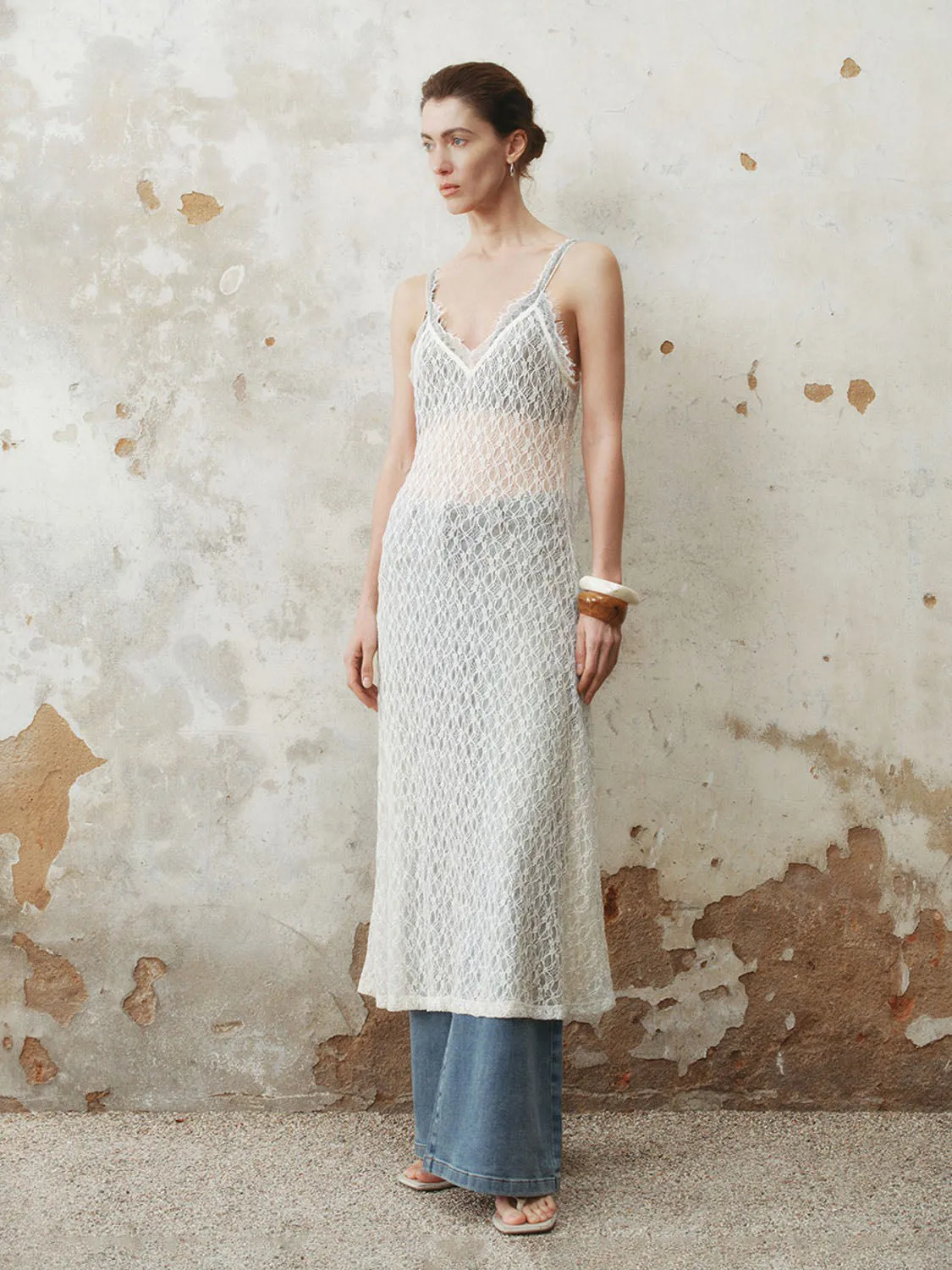 Lace Cami A-Line Dresses