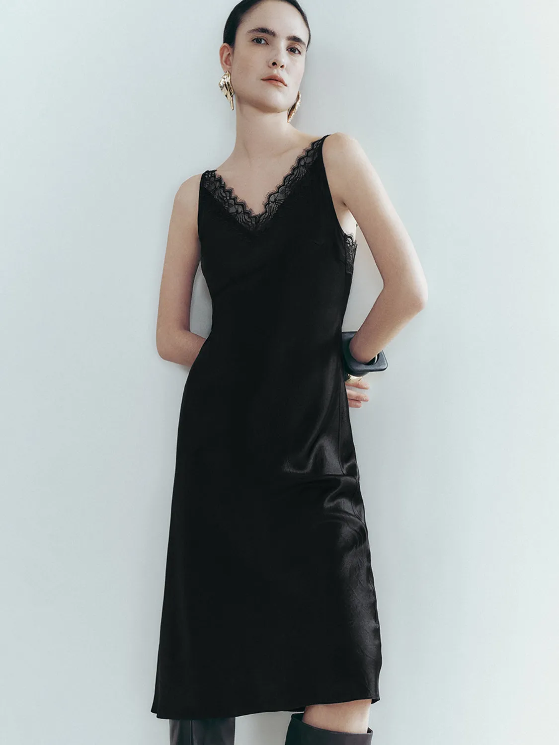 Lace Decor A-Line Dresses