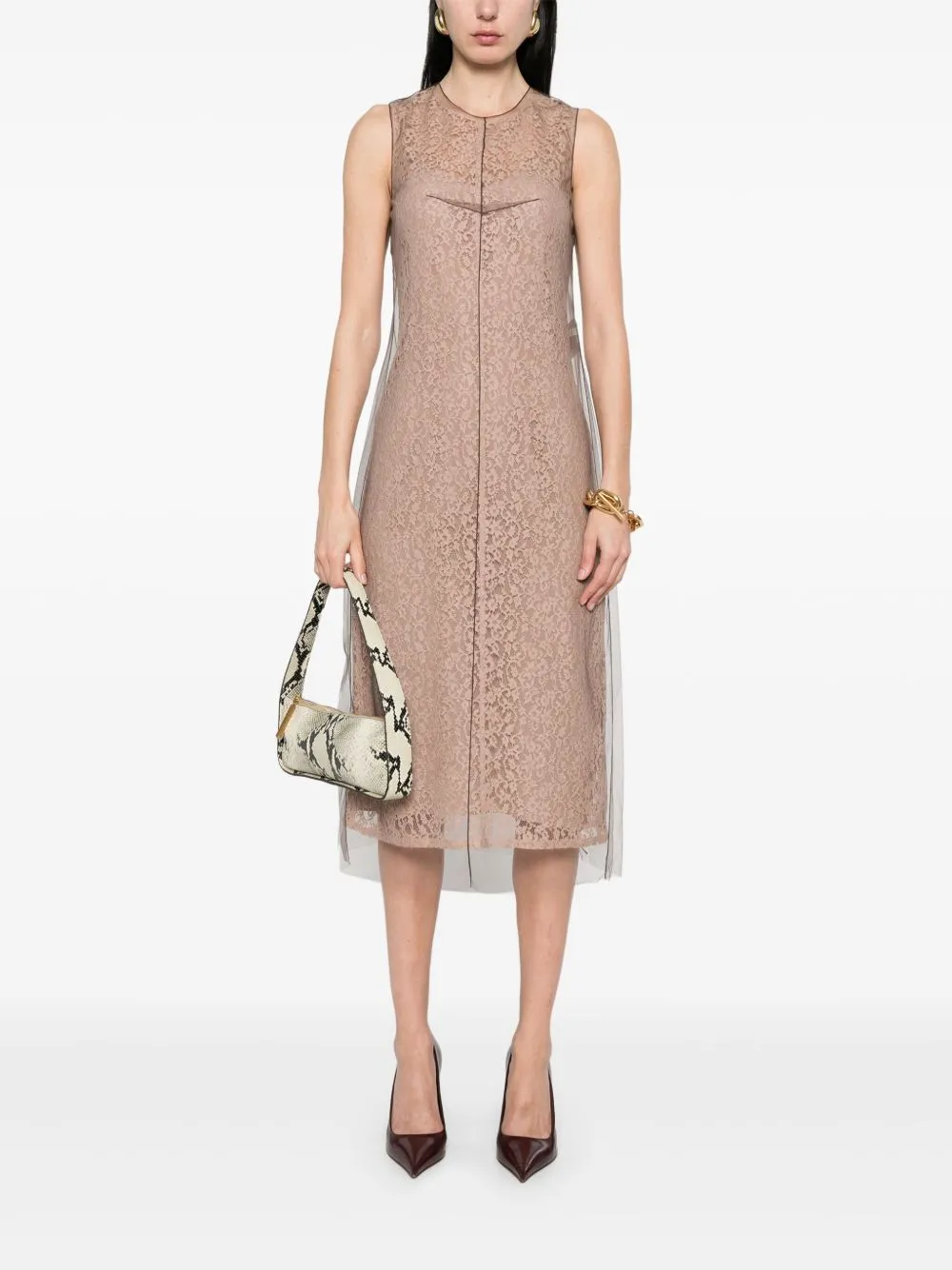 Lace midi dress