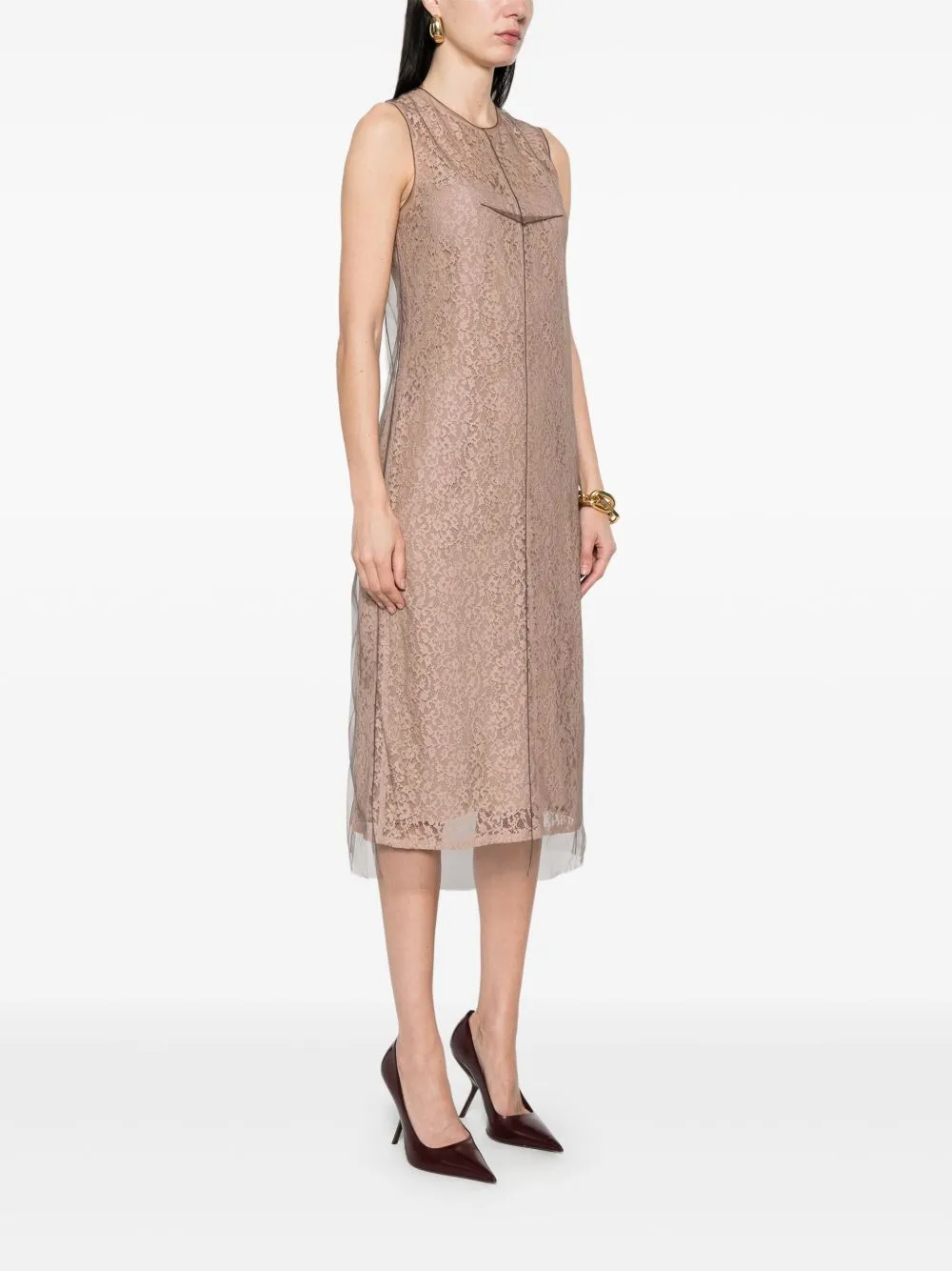 Lace midi dress