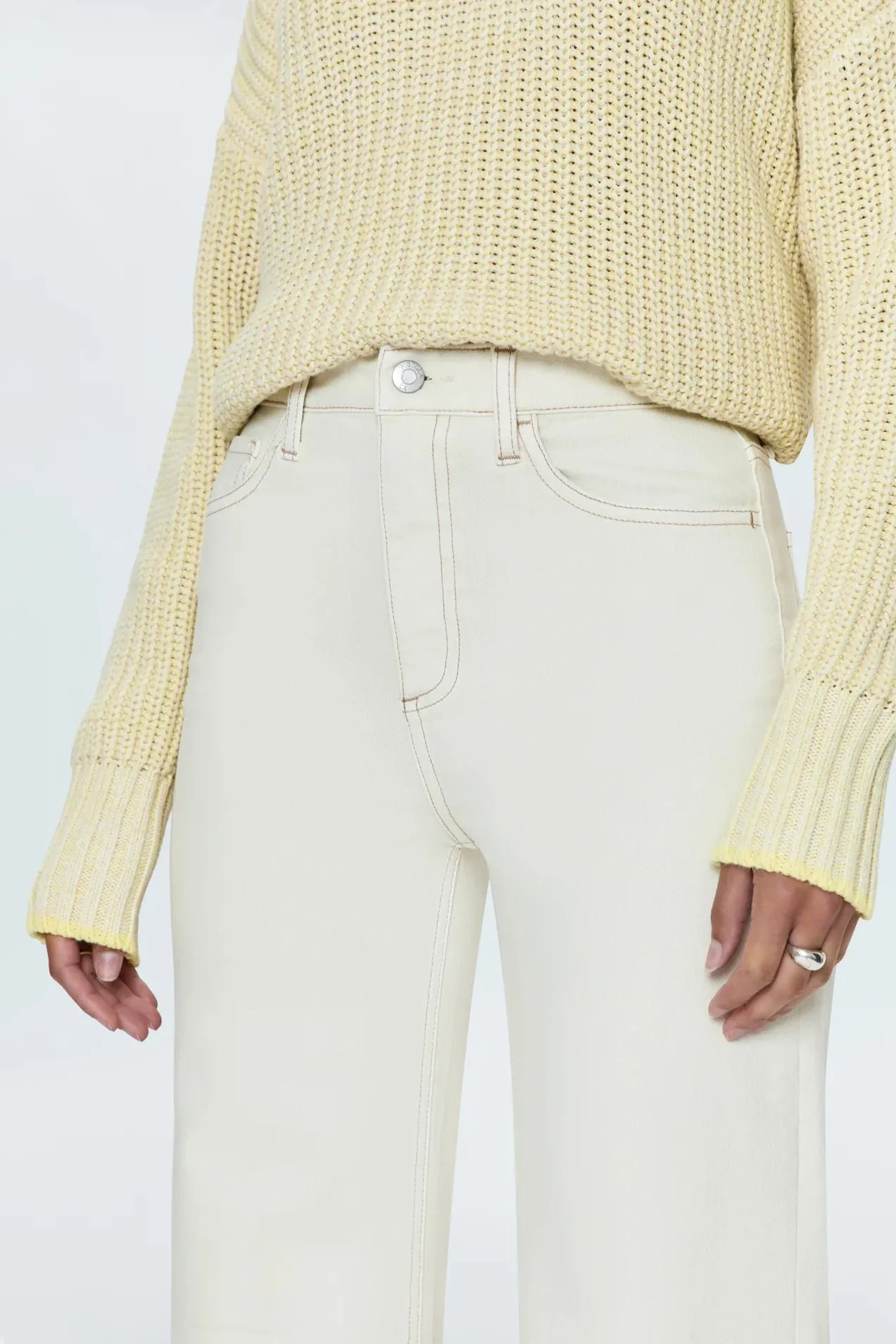 Lana High Rise Ultra Wide Leg in Ecru