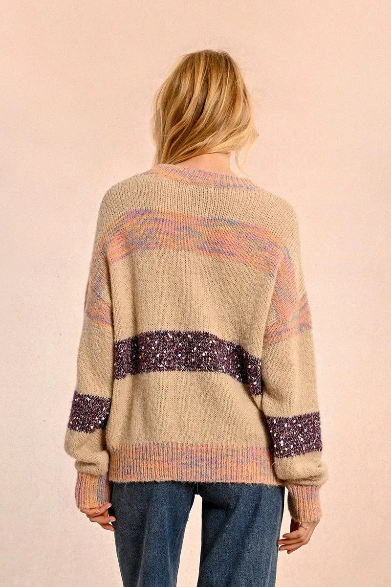 LARGE STRIPED SWEATER