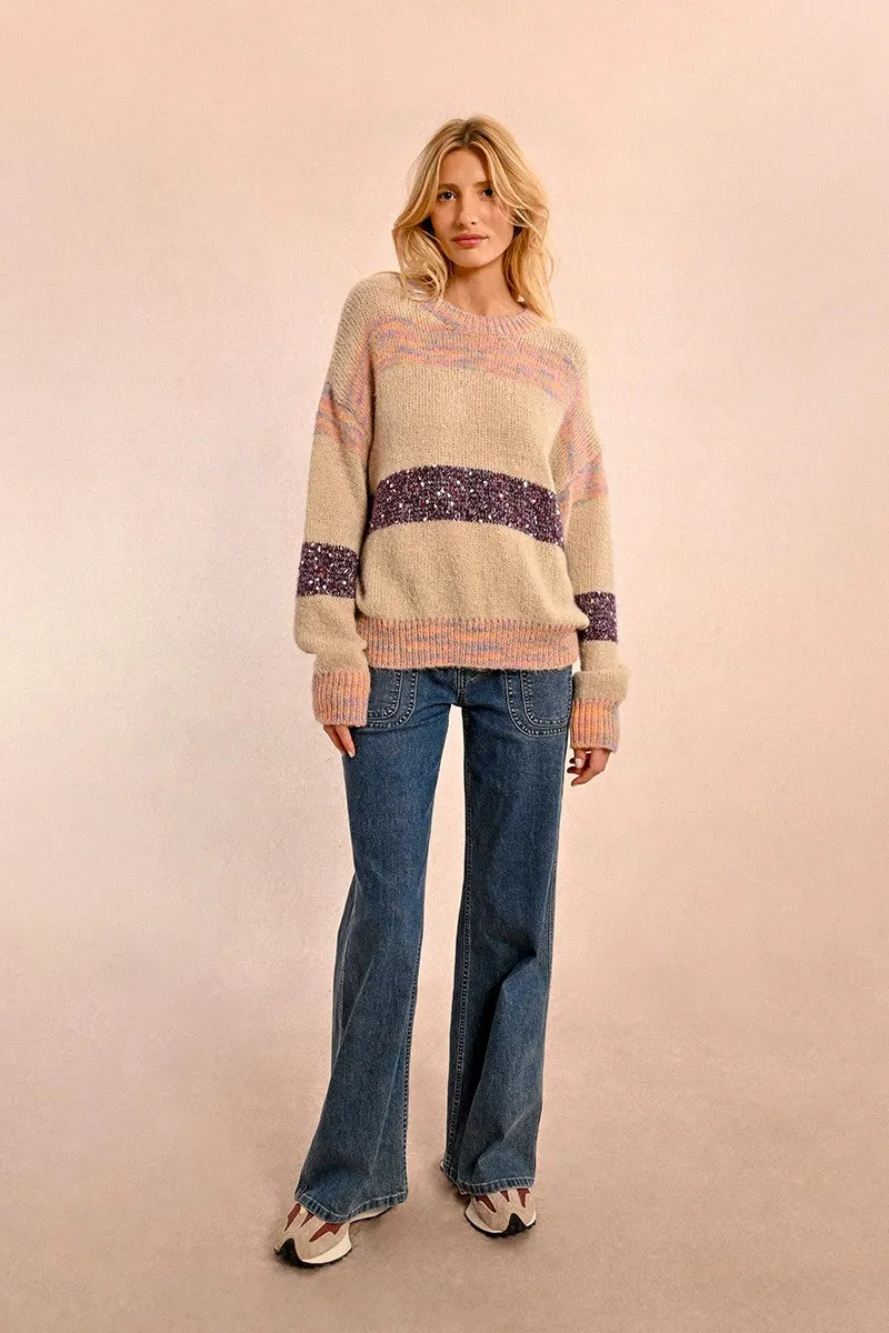 LARGE STRIPED SWEATER