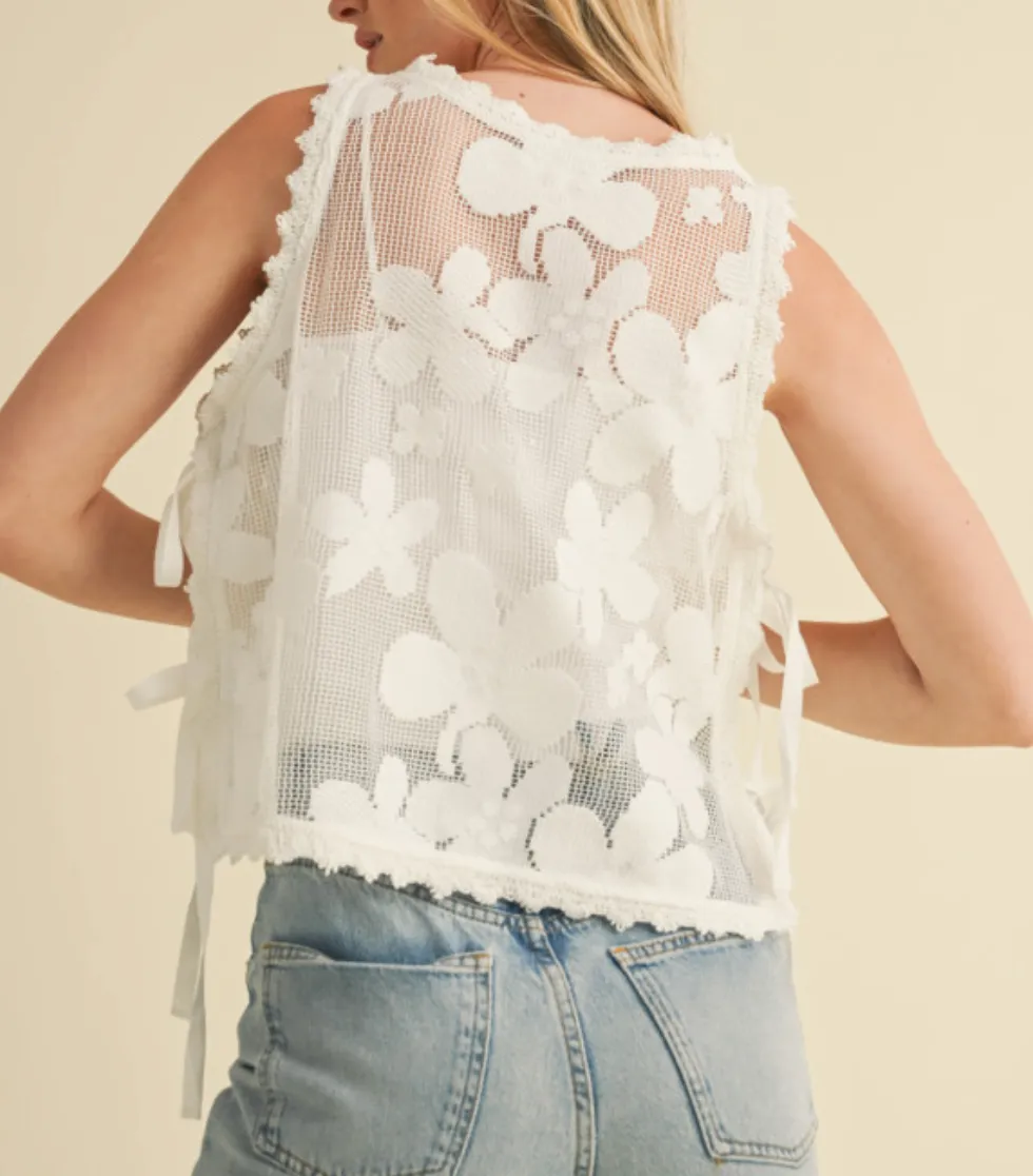 Lennon Crochet Floral Top