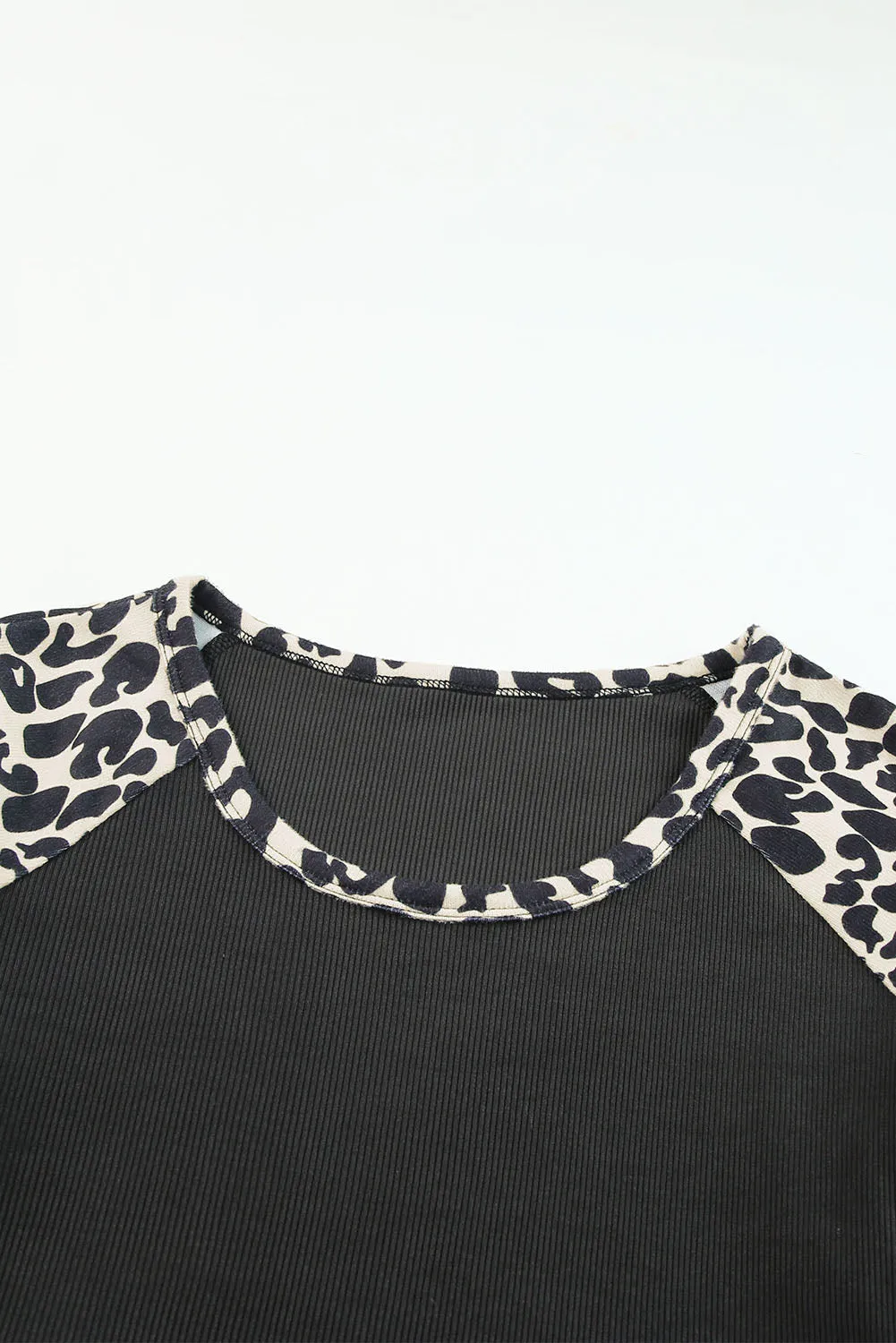 Leopard Cut Out Top