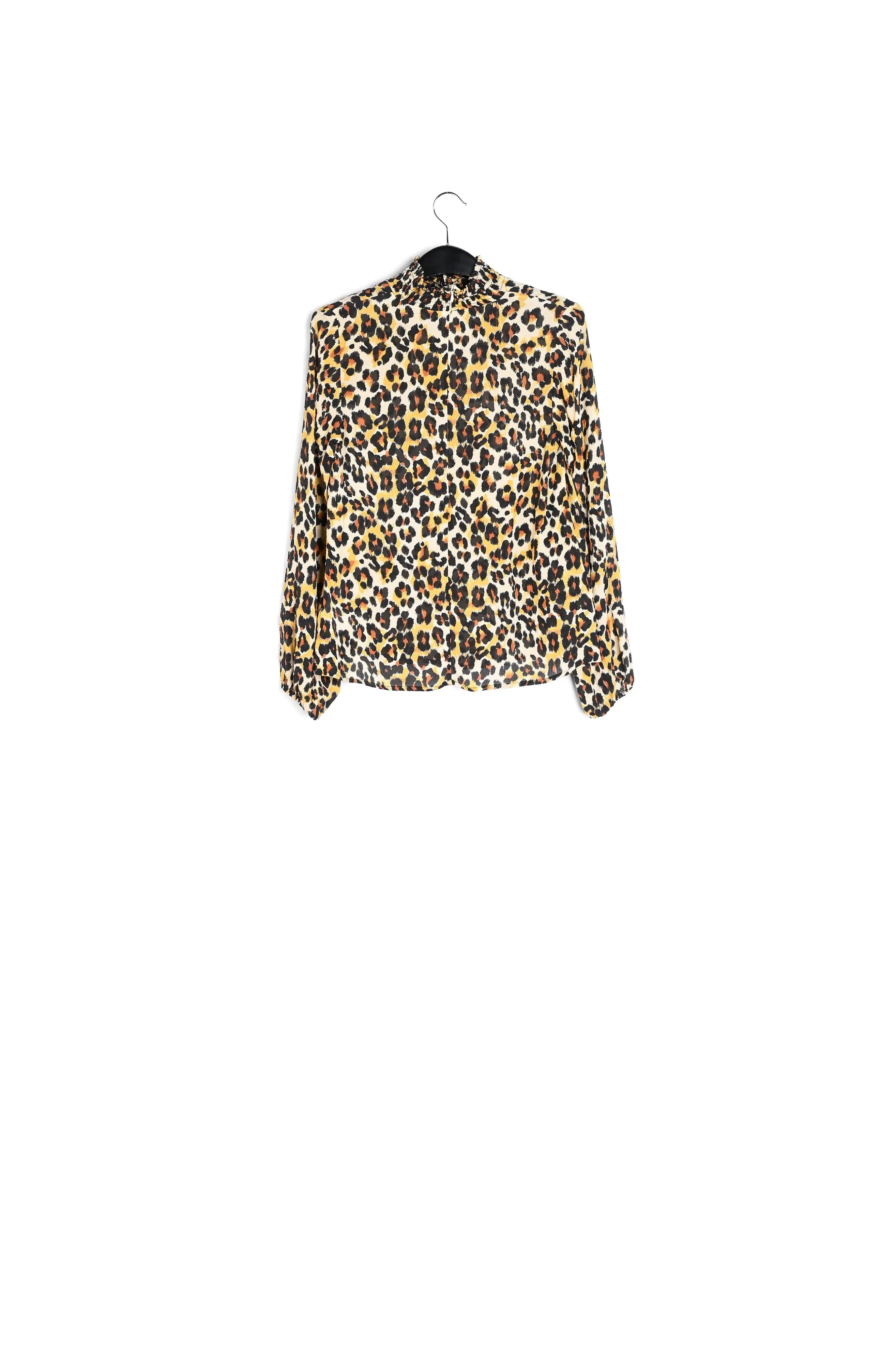 Leopard-print loose-fit top