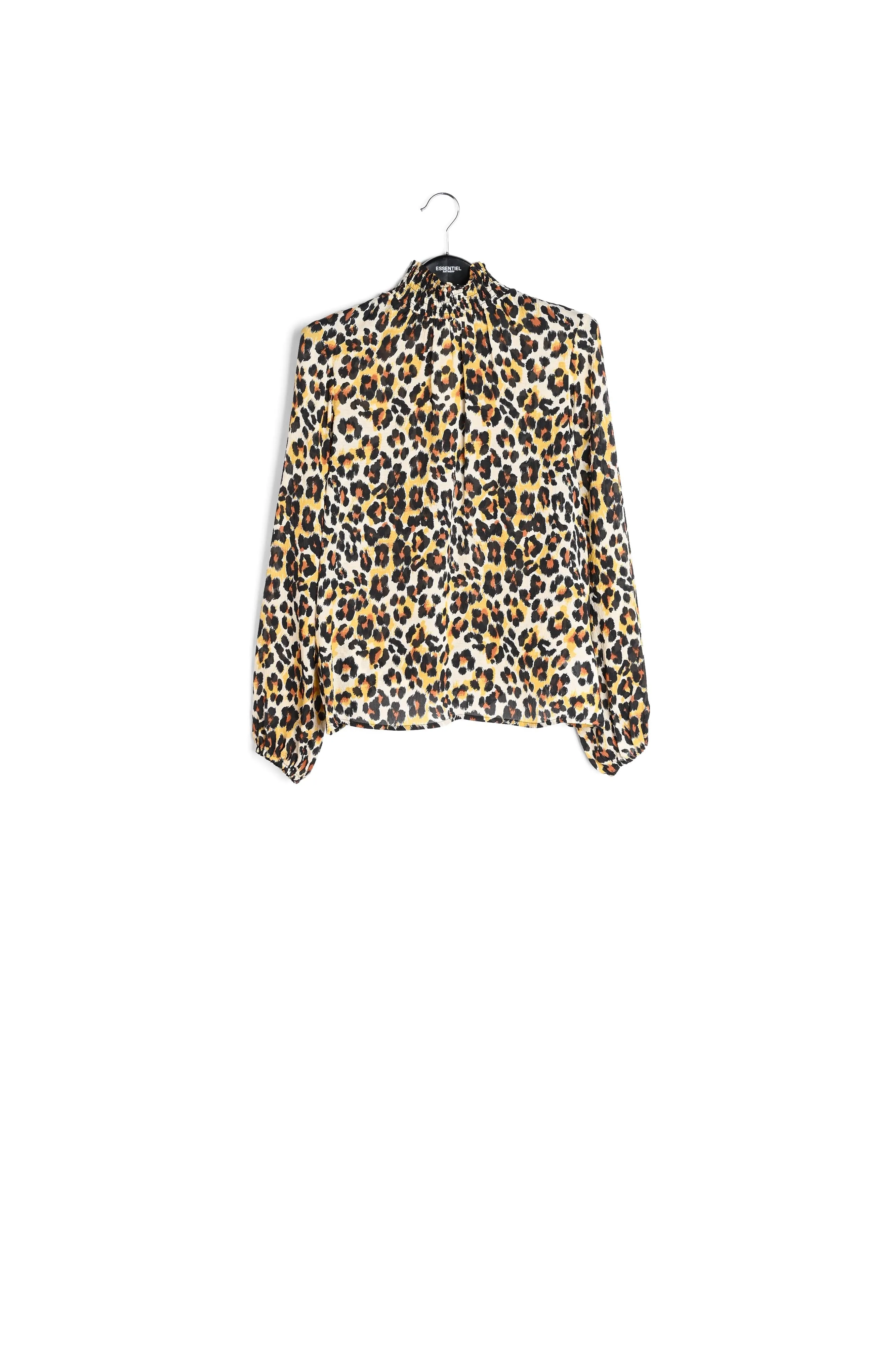 Leopard-print loose-fit top